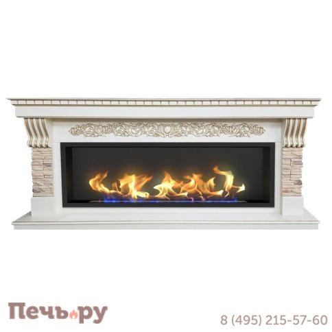 Биокамин классический ZeFire Rockwall Люкс фото