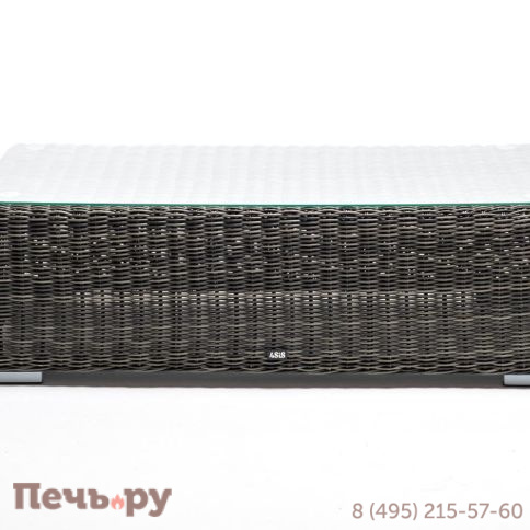 Боно 4SiS журнальный столик из искусственного ротанга, цвет графит фото 2