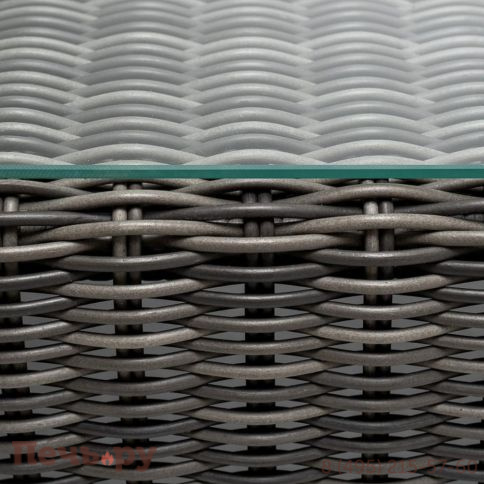 Боно 4SiS журнальный столик из искусственного ротанга, цвет графит фото 5