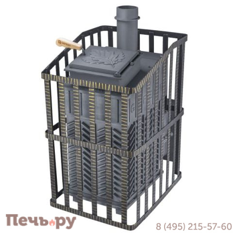 Чугунная банная печь GFS Ураган 18 (П2) ЗК фото 2