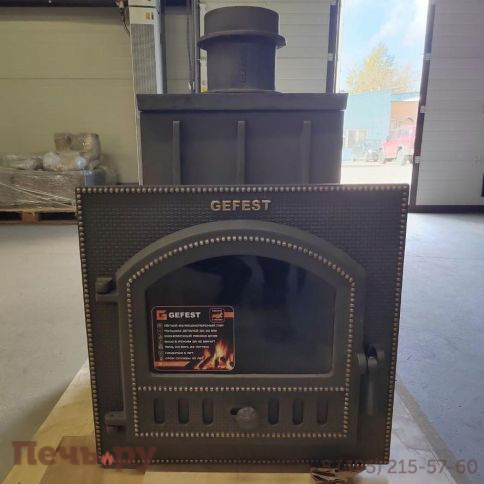 Чугунная банная печь GFS  в сетке 35М (ПБ-02 МС) фото 6