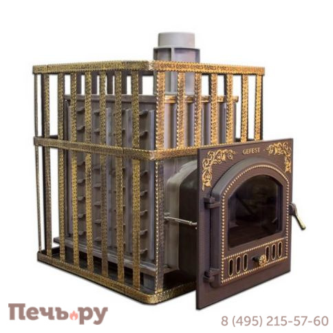 Чугунная банная печь GFS  в сетке 35П фото 2