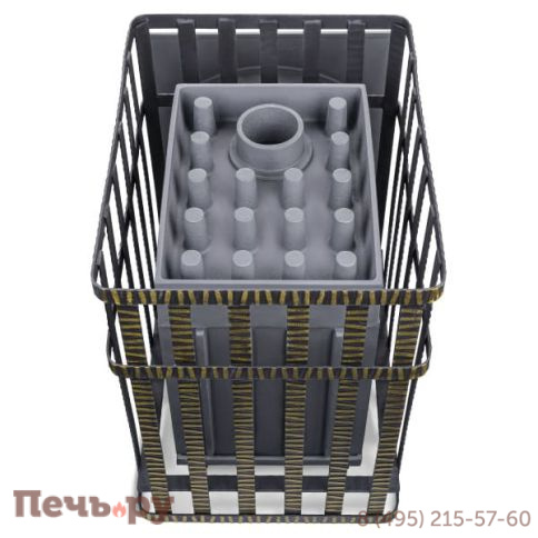 Чугунная банная печь GFS ЗК 18 (П) в сетке изображение 3 Чугунная банная печь GFS ЗК 18 (П) в сетке фото 3