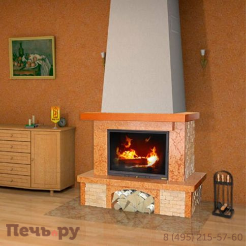 Каминная чугунная топка Мета Камилла 900 П фото 2