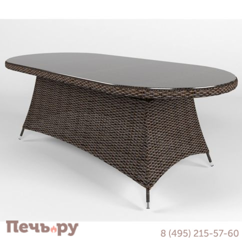 Cтол обеденный овальный Rotang Lux Малага фото