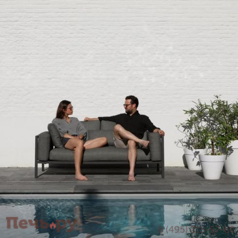Диван Brafritid Stockholm 1 антрацит/серый, алюминий фото 2