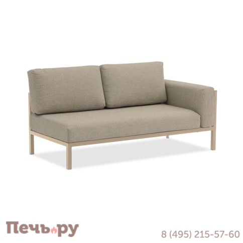 Диван Brafritid Stockholm 1 бежевый/коричневый, алюминий фото