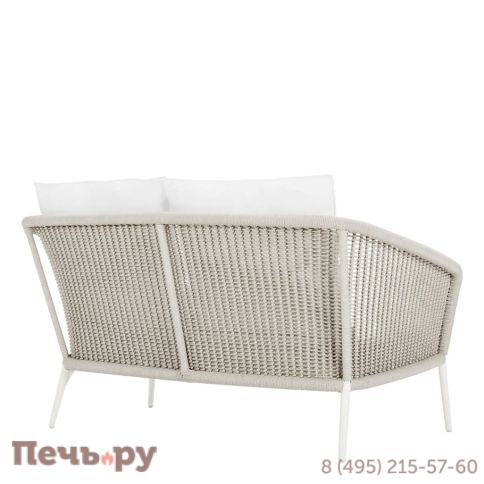 Диван двухместный плетеный с подушками JANUS et Cie Knot фото 6