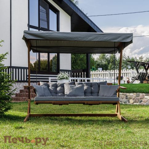 Диван-качели Royal Family Grace трехместные из массива акации фото 4