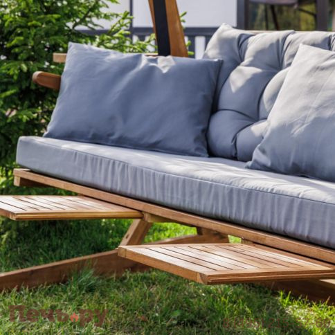 Диван-качели Royal Family Grace трехместные из массива акации фото 7