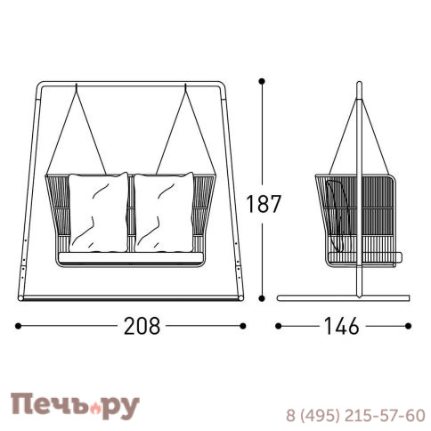 Диван качели Varaschin Tibidabo фото 3