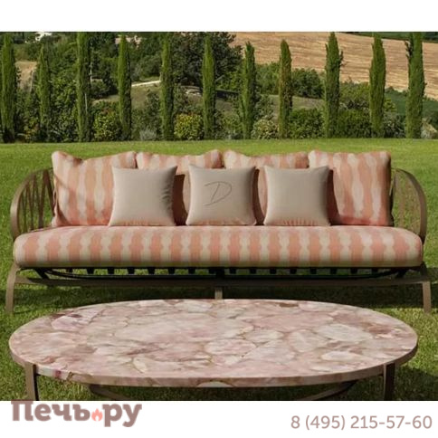 Диван металлический трехместный DFN Sunrise фото