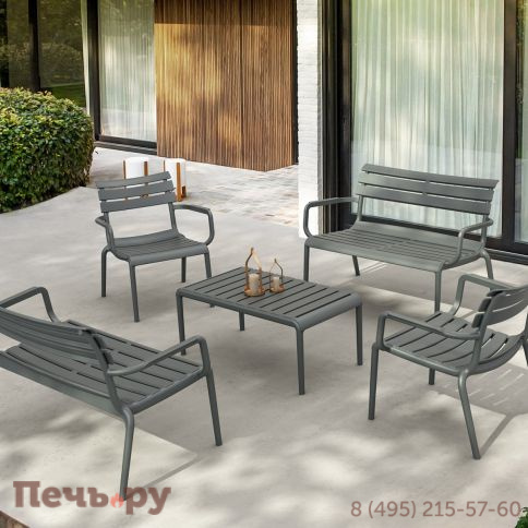 Диван пластиковый двухместный Siesta Contract Paris Lounge фото 7