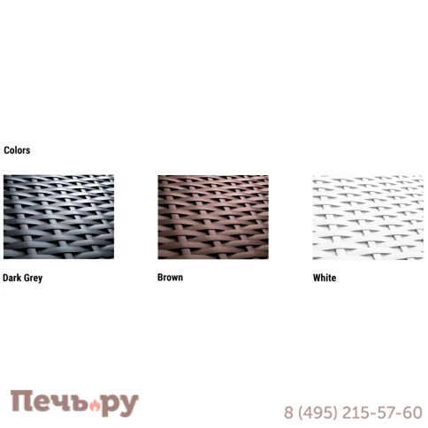 Диван пластиковый плетеный двухместный с подушкой Siesta Contract Miami Lounge Sofa фото 7