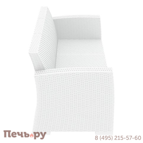 Диван пластиковый плетеный трехместный с подушками Siesta Contract Monaco Lounge XL фото 11