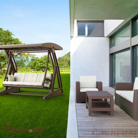 Диван пластиковый плетеный трехместный с подушками Siesta Contract Monaco Lounge XL фото 4