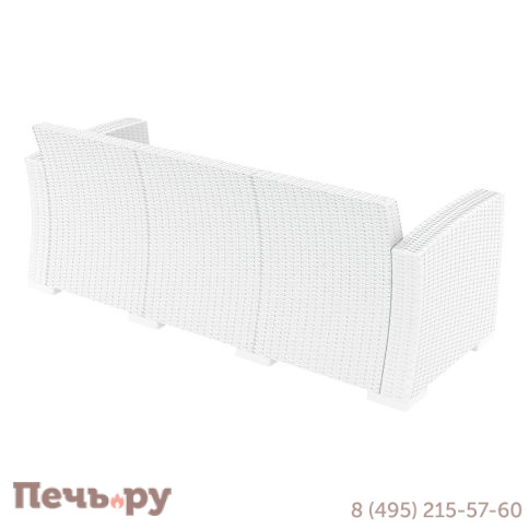 Диван пластиковый плетеный трехместный с подушками Siesta Contract Monaco Lounge XL фото 9