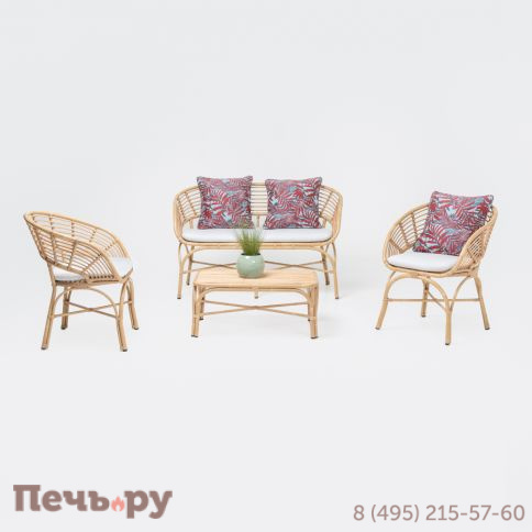 Диван плетеный двухместный с подушкой RosaDesign Coconut фото 3