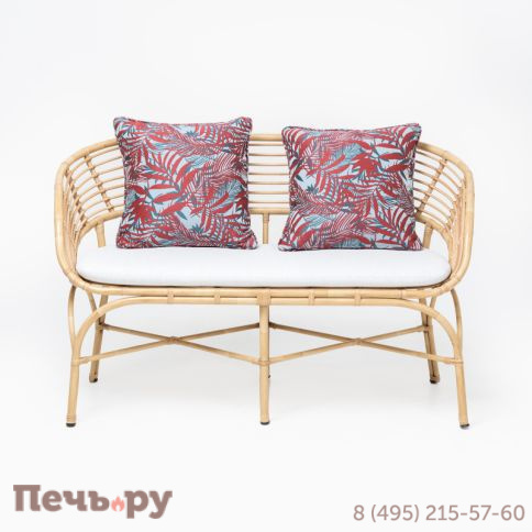 Диван плетеный двухместный с подушкой RosaDesign Coconut фото 4