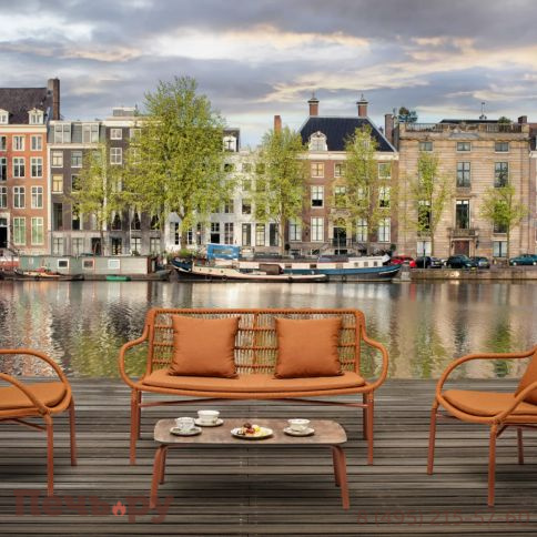 Диван плетеный с подушками Felicita Leaf фото 4