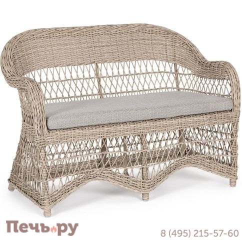 Диван плетеный с подушками Garden Relax Jupiter фото