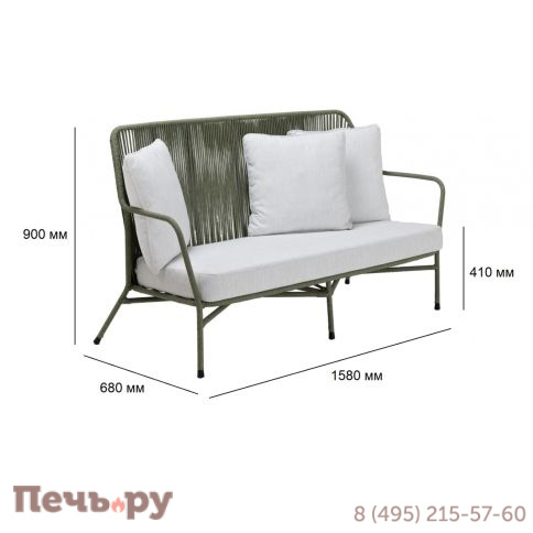 Диван плетеный с подушками RosaDesign Amalfi фото 7