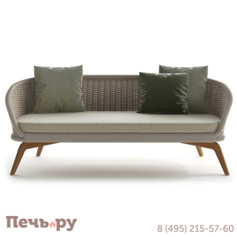 Диван плетеный с подушкой Atmosphera Ludo фото