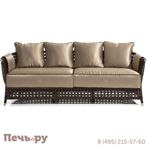 Диван плетеный трехместный DFN Rigel фото 3