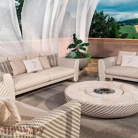 Диван плетеный трехместный DFN Twilight фото 2