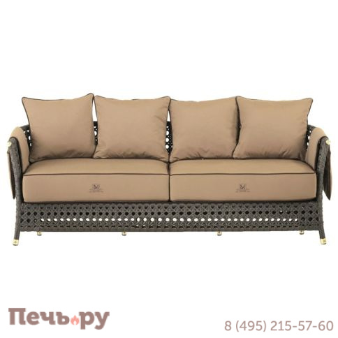 Диван плетеный трехместный DFN Wezen фото