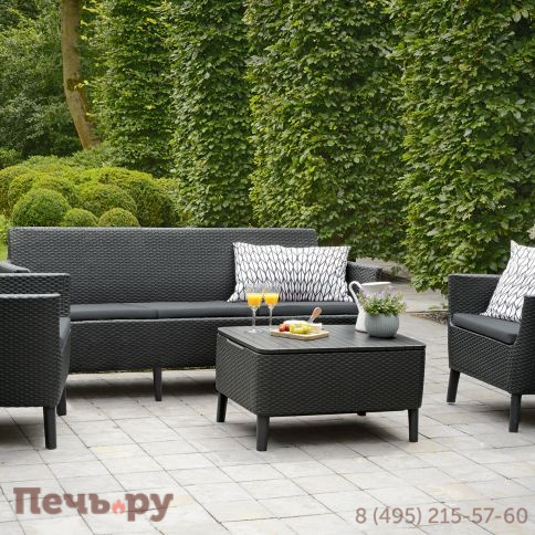 Диван Салемо 3-х местный (Salemo 3 Sofa), графит фото 2