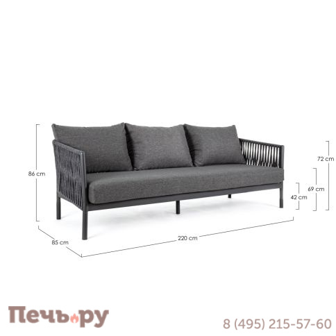 Диван трехместный плетеный Garden Relax Florencia фото 7