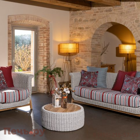 Диван трехместный плетеный с подушками RosaDesign Zante фото 3