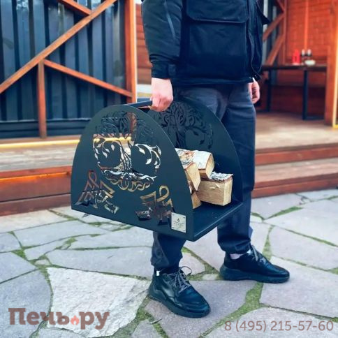 Дровница Искры костра Руна фото