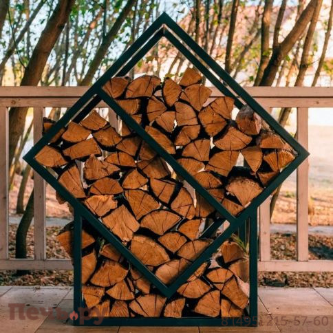 Дровница Искры костра Sigma фото