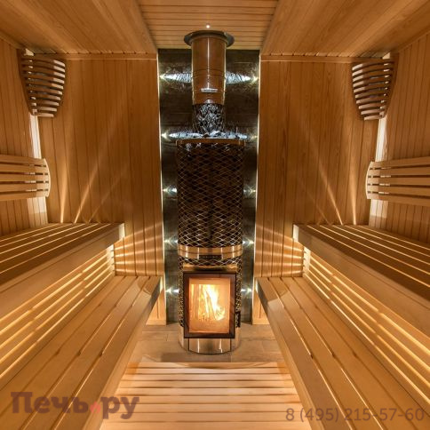 Дровяная печь для сауны IKI Kivi (дверца открывается налево) фото 3