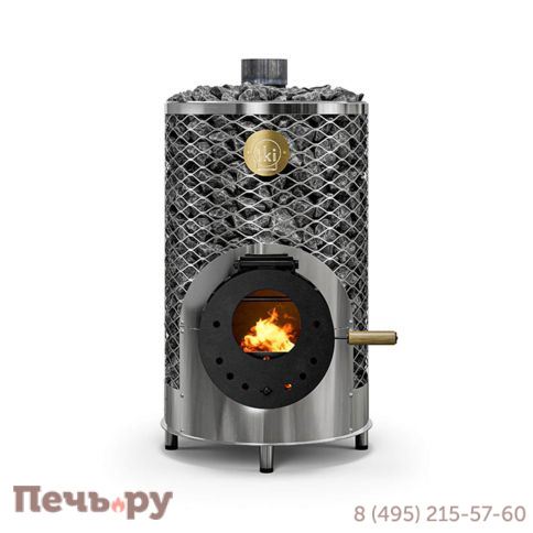 Дровяная печь для сауны IKI Loyly jr 2025 со стеклянной дверцей фото 2
