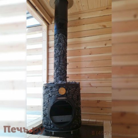 Дровяная печь для сауны IKI Loyly jr 2025 со стеклянной дверцей фото 3