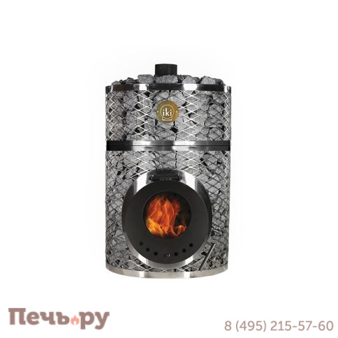 Дровяная печь для сауны IKI Loyly со стеклянной дверцей фото