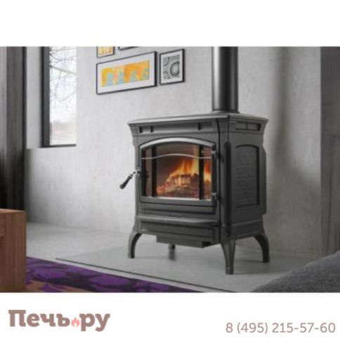 Дровяная печь Hergom Shelburne черная фото 2