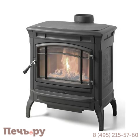 Дровяная печь Hergom Shelburne черная фото