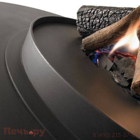 Дровяной камин Traforart Diamante (Диамант) без стекла, нерж.сталь фото 2