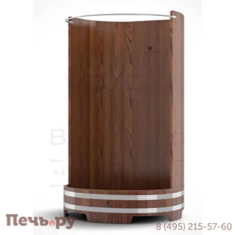 Душевая кабина BentWood большая с держателем для шторки, лиственница, толщина - 28 мм. фото 2