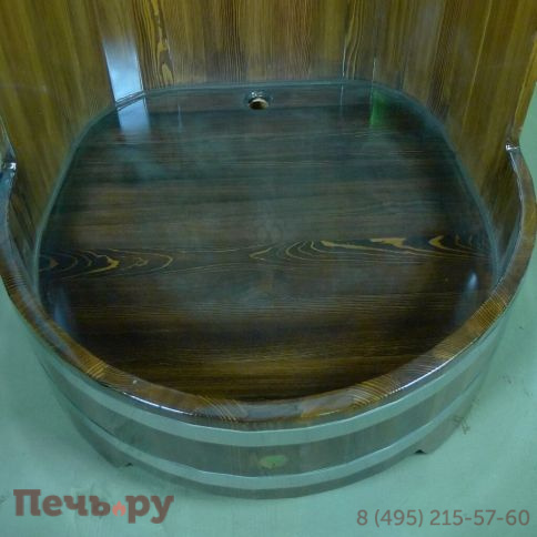 Душевая кабина BentWood с держателем для шторки, лиственница, толщина - 28 мм. фото 7