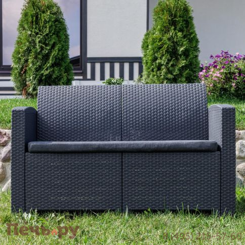 Двухместный диван Royal Family Lana графит фото