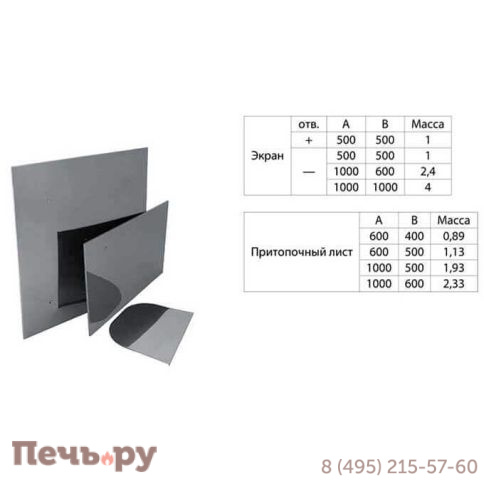 Экран защитный Феррум 480х480 с отверстием (AISI 430/ 0.5) фото 15