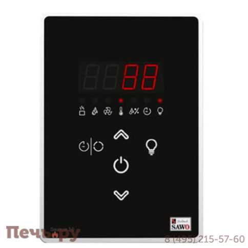 Электрическая печь SAWO Cubos (CUB3-75Ni2-P), без пульта, встр. блок мощности, 7.5 кВт, нерж. сталь фото 2