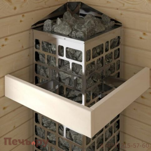 Электрическая печь SAWO Cubos (CUB3-75Ni2-P), без пульта, встр. блок мощности, 7.5 кВт, нерж. сталь фото 6