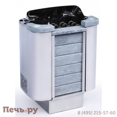 Электрическая печь SAWO Stone Cumulus CML-90Ni2-P (встроенный блок мощности Saunova 2.0, панель управления не включена, облицовка - талькохлорит) фото