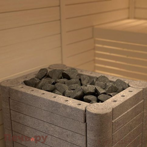 Электрическая печь SAWO Stone Nimbus NIM-120NS-P (облицовка - талькохлорит, требуется панель управления и блок мощности) фото 2